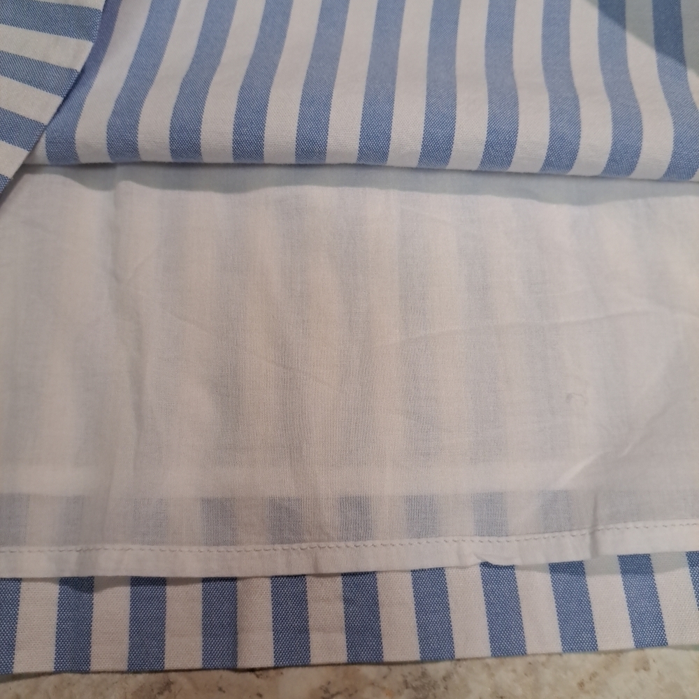 Vineyard Vines Sleeveless Popover Dress Collared Bayside Blue Stripe Sz M NWT - Picture 7 of 10